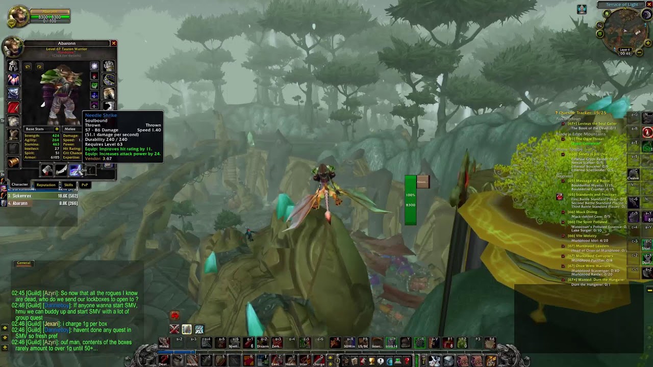 WoW TBC Hardcore #32 - Warrior - lvl 66 - Backup Warrior - Nagrand