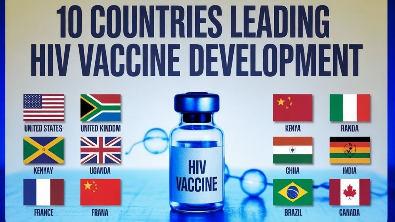 Топ-10 стран, лидирующих в исследованиях и клинических испытаниях вакцин против ВИЧ в 2026 году