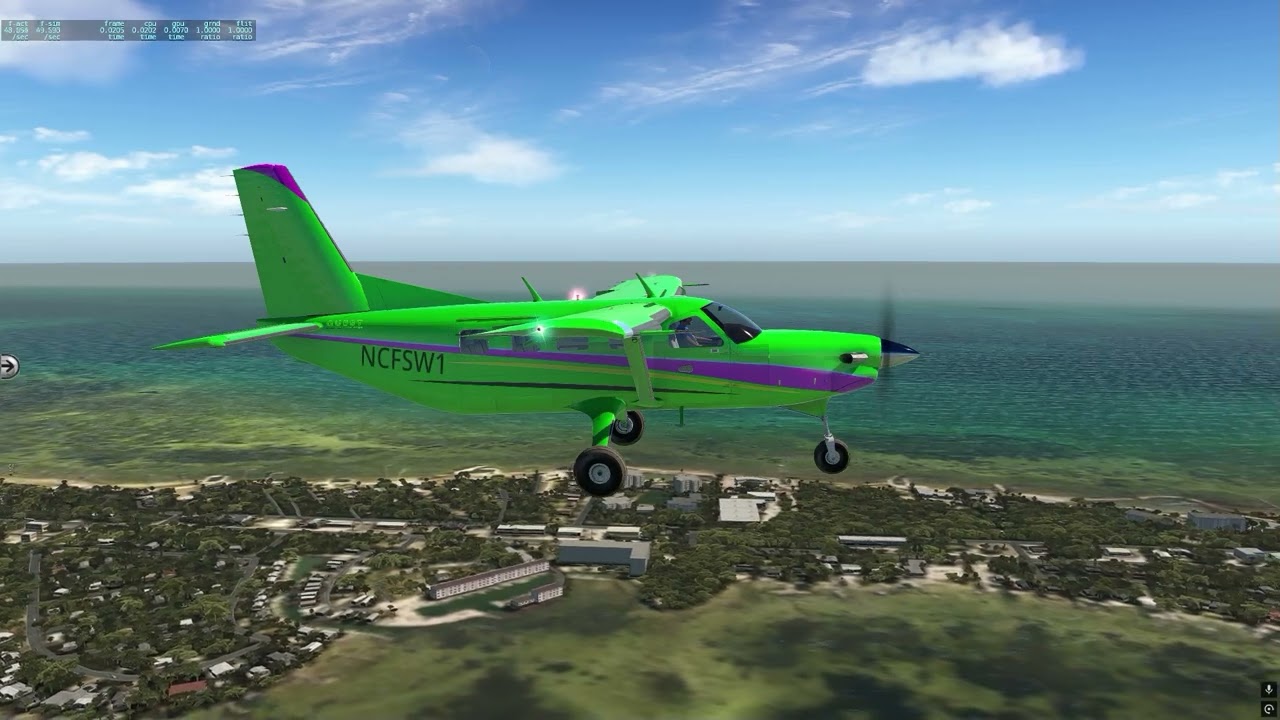 Florida Keys in a Quest Kodiak/X-Plane 11