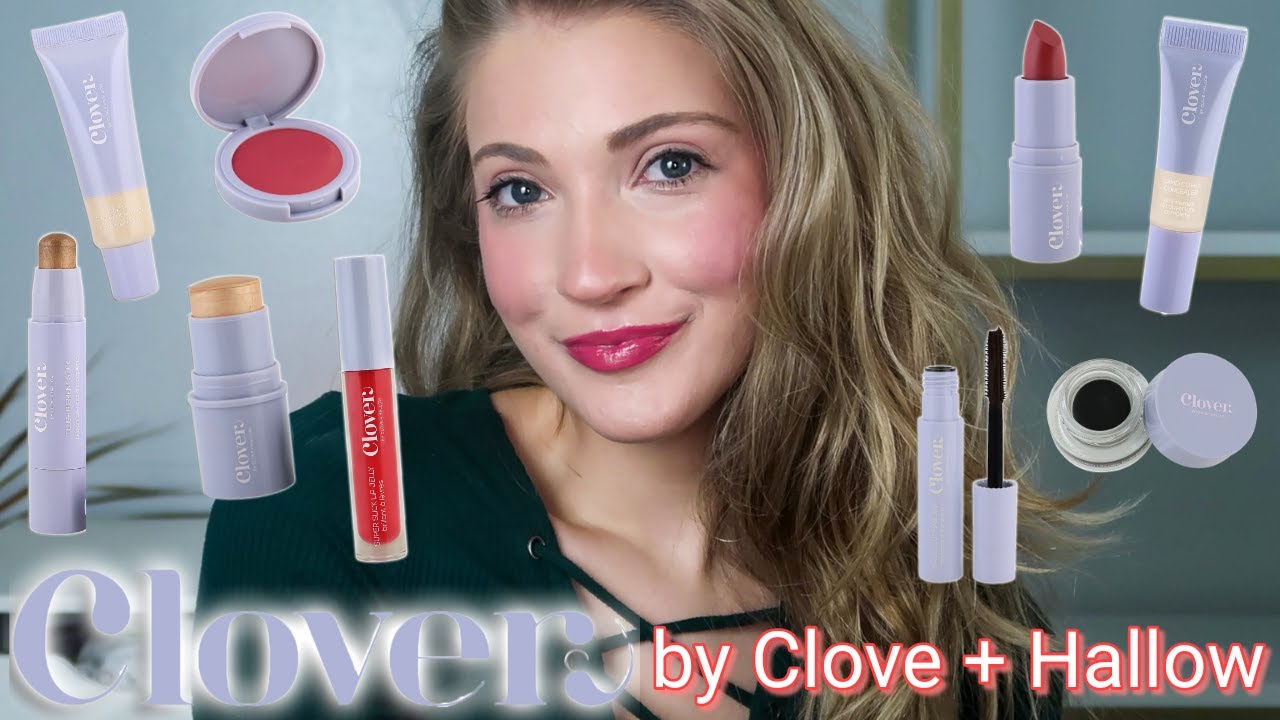 Clover by Clove + Hallow (FULL FACE DEMO) // Clean, Cruelty-Free, Vegan Makeup