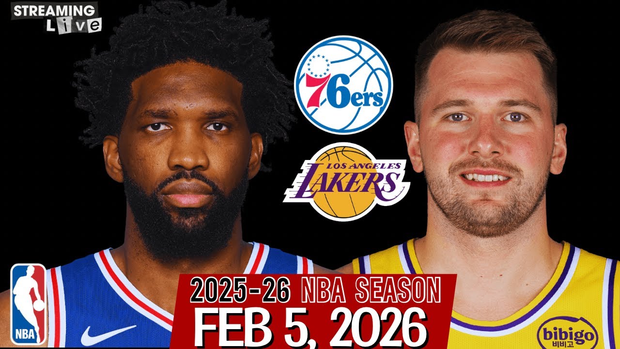 (LIVE) Luka Doncic vs Joel Embiid | Philadelphia 76ers vs Los Angeles Lakers NBA Live Stream