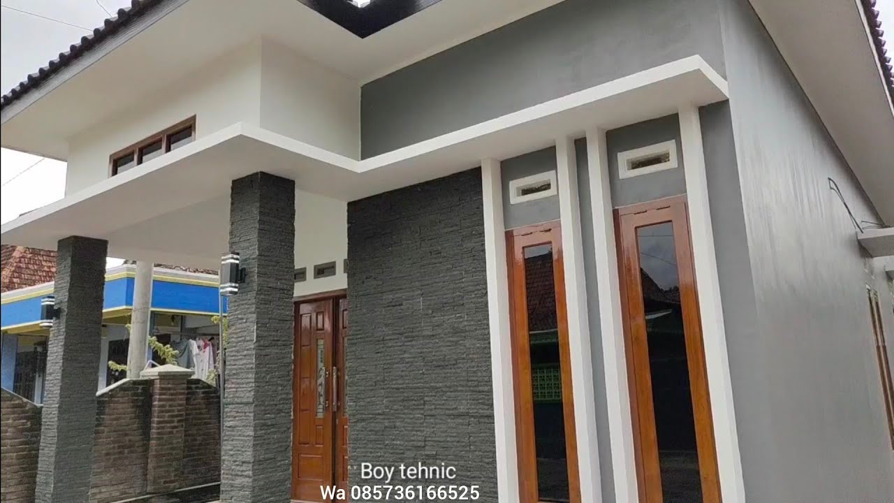 RUMAH MINIMALIS 6X13 TATA RUANG SIMPEL TIGA KAMAR TIDUR CANTIK LUAR DALAM