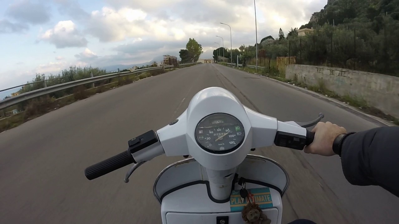 Winter ride with my Vespa PX