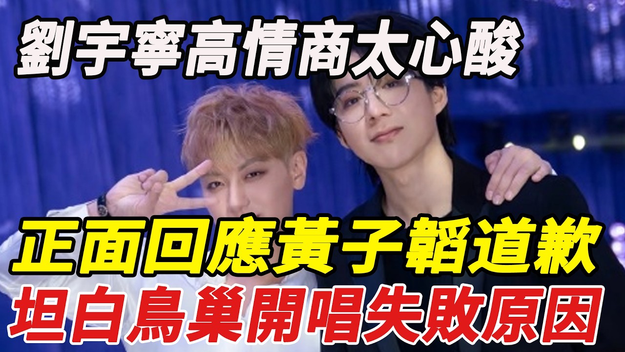 劉宇寧高情商太心酸，正面回應黃子韜道歉，坦白鳥巢開唱失敗原因全網心疼！#劉宇寧 #黃子韜 #娛樂快報