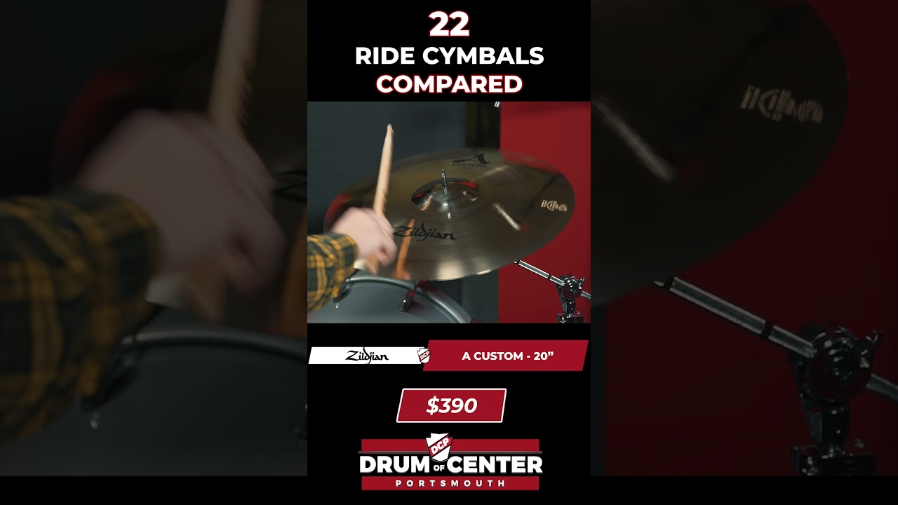 22 Ride Cymbals Compared! #drums #drummer #cymbals