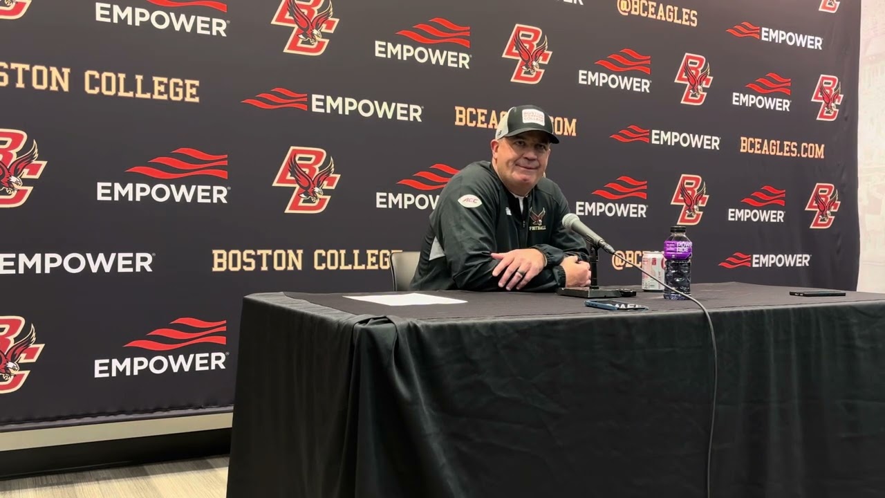 Boston College Football Head Coach Bill O’Brien After Loss to UConn