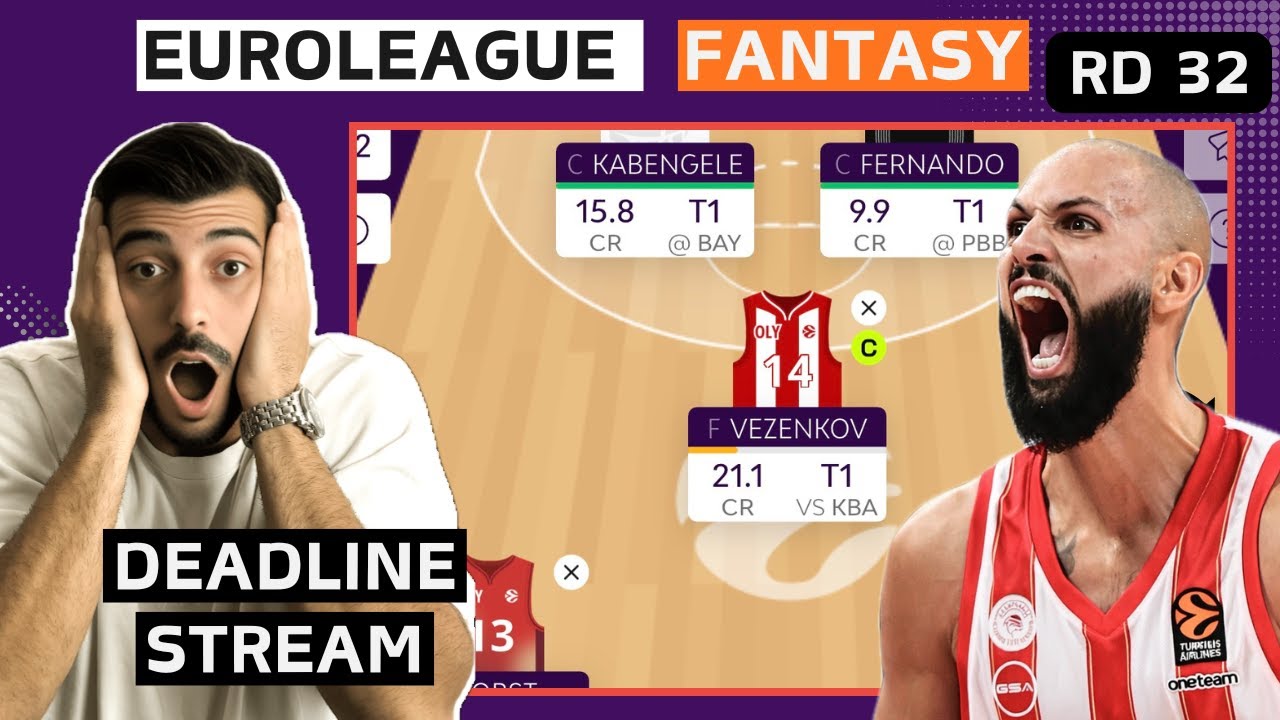 EUROLEAGUE FANTASY ΚΑΙ ΑΝΑΛΥΣΗ ΑΙΩΝΙΩΝ.