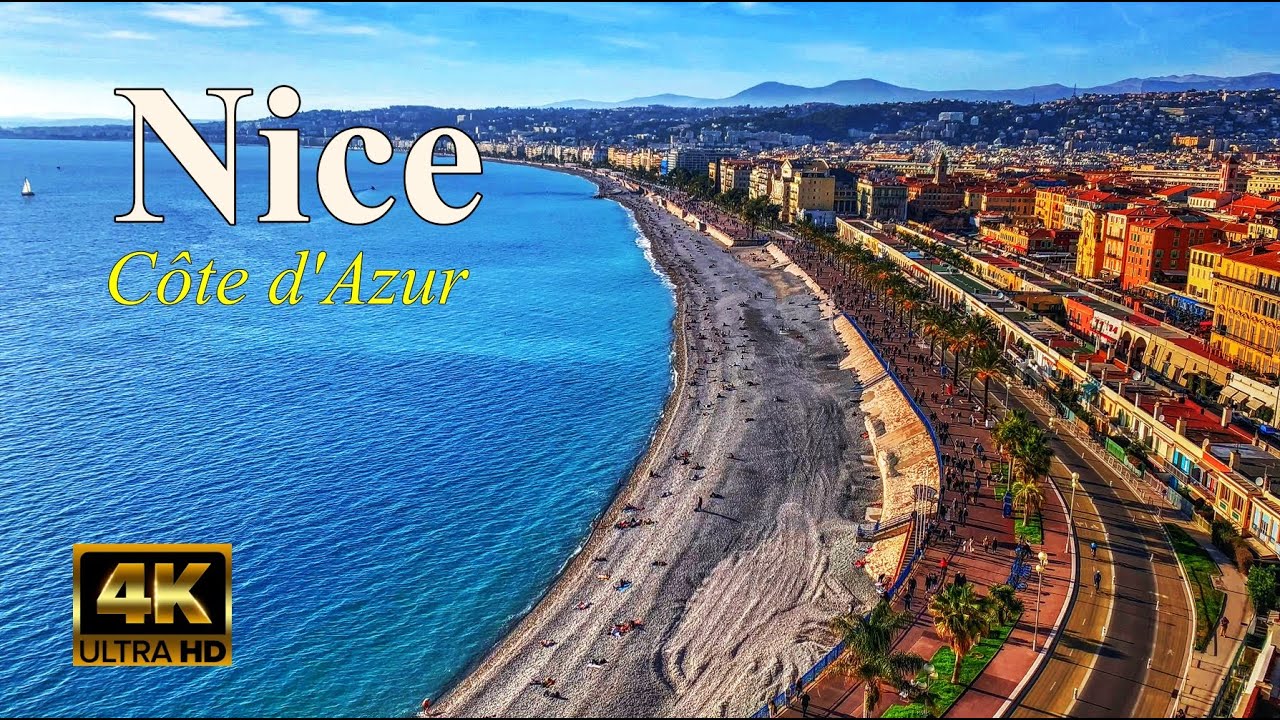 NICE🌞C&ocirc;te d'Azur - La Promenade des Anglais et le Centre Ville - Part.1 [4K]