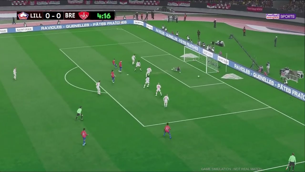 🔴LIVE : Lille vs Brest | French Ligue 1 2025/26 | eFootball PES 21 Full Match Simulation