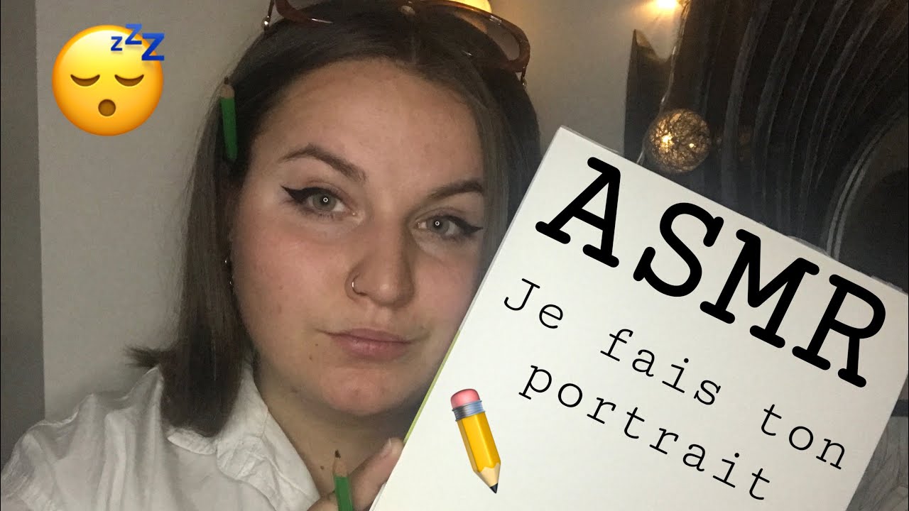 ASMR | Je te dessine ! Tu es mon modèle pour un portrait ✏️😴 (résultat du dessin en fin de vidéo)
