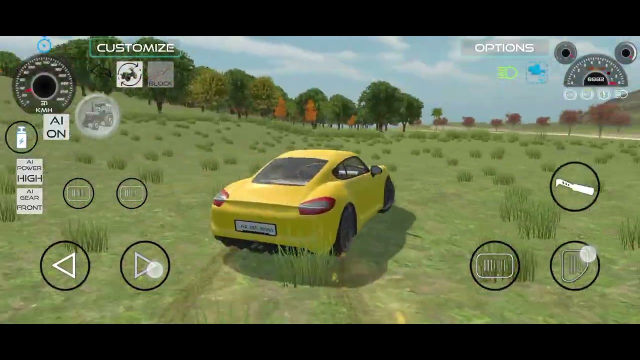 Who's win ! Yellow Porsche vs train