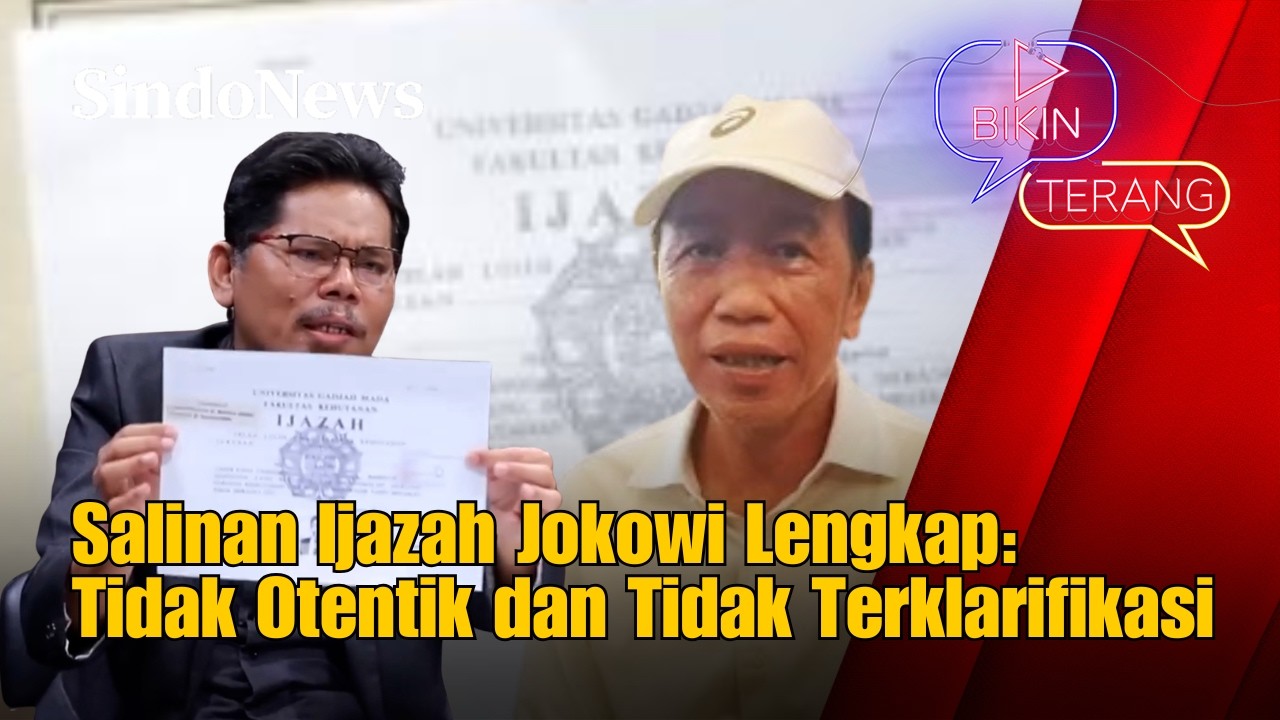 Bonatua Pegang Salinan Ijazah Jokowi Lengkap: Tidak Otentik dan Tidak Terklarifikasi udah |