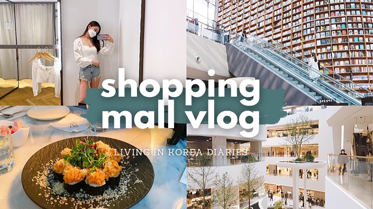 spring shopping vlog: biggest shopping mall in korea| the hyundai seoul | coex mall |