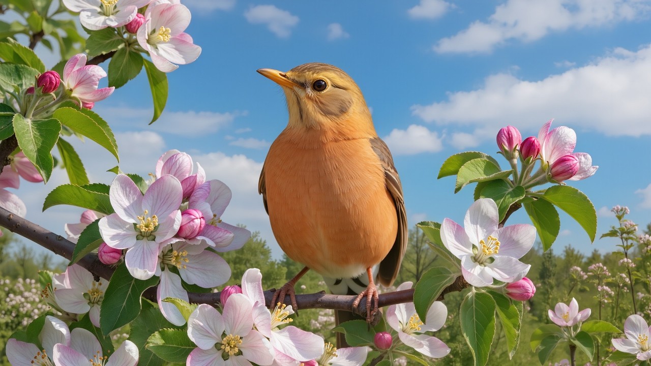 Spring Peaceful Relaxing Music ✨ Relief from Stress & Anxiety (Piano & Flute)