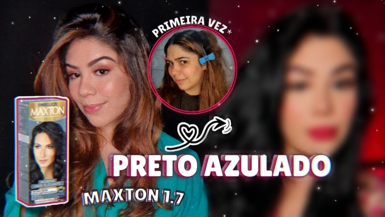 Vlog✨ Pintando o cabelo de preto azulado | De morena iluminada ao preto com a tinta maxton 1.7
