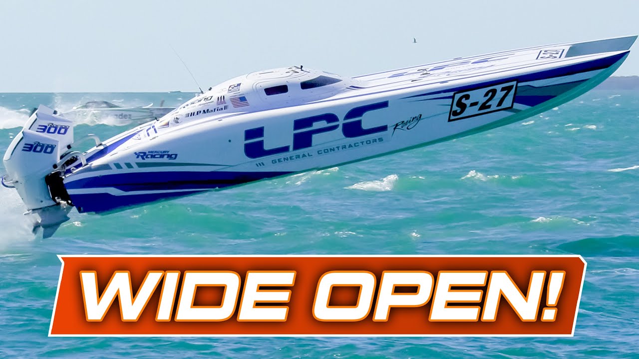 Wide Open Throttle Key West! Powerboat Races High Volume ACTION! ZIPZAPPOWER