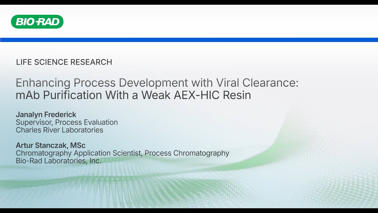 Enhancing Process Dev with Viral Clearance: mAb Purification w/ a Weak AEX-HIC Chromatography Resin