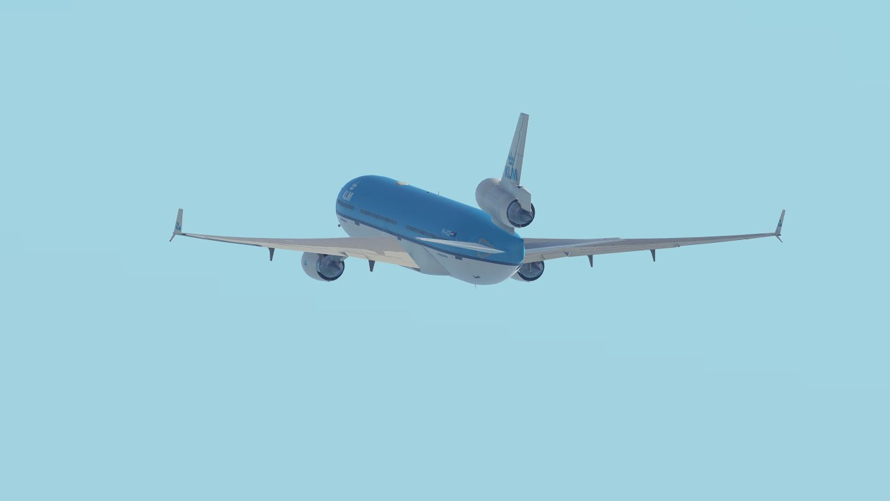 KLM McDonnell Douglas MD-11 takeoff AMS/EHAM RWY 06 (Infinite Flight)