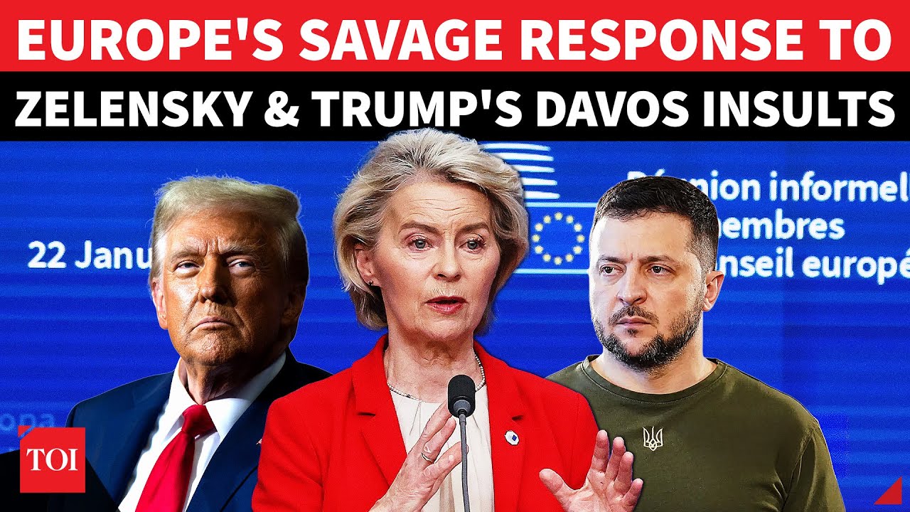 EU's Von Der Leyen DESTROYS Zelensky & Trump After Davos INSULTS | 'Won't React To Every Post'