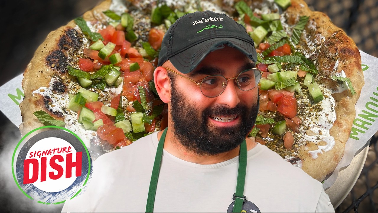 See What Makes a Manoushe Different than a Pizza at Z & Z MANOUSHE BAKERY