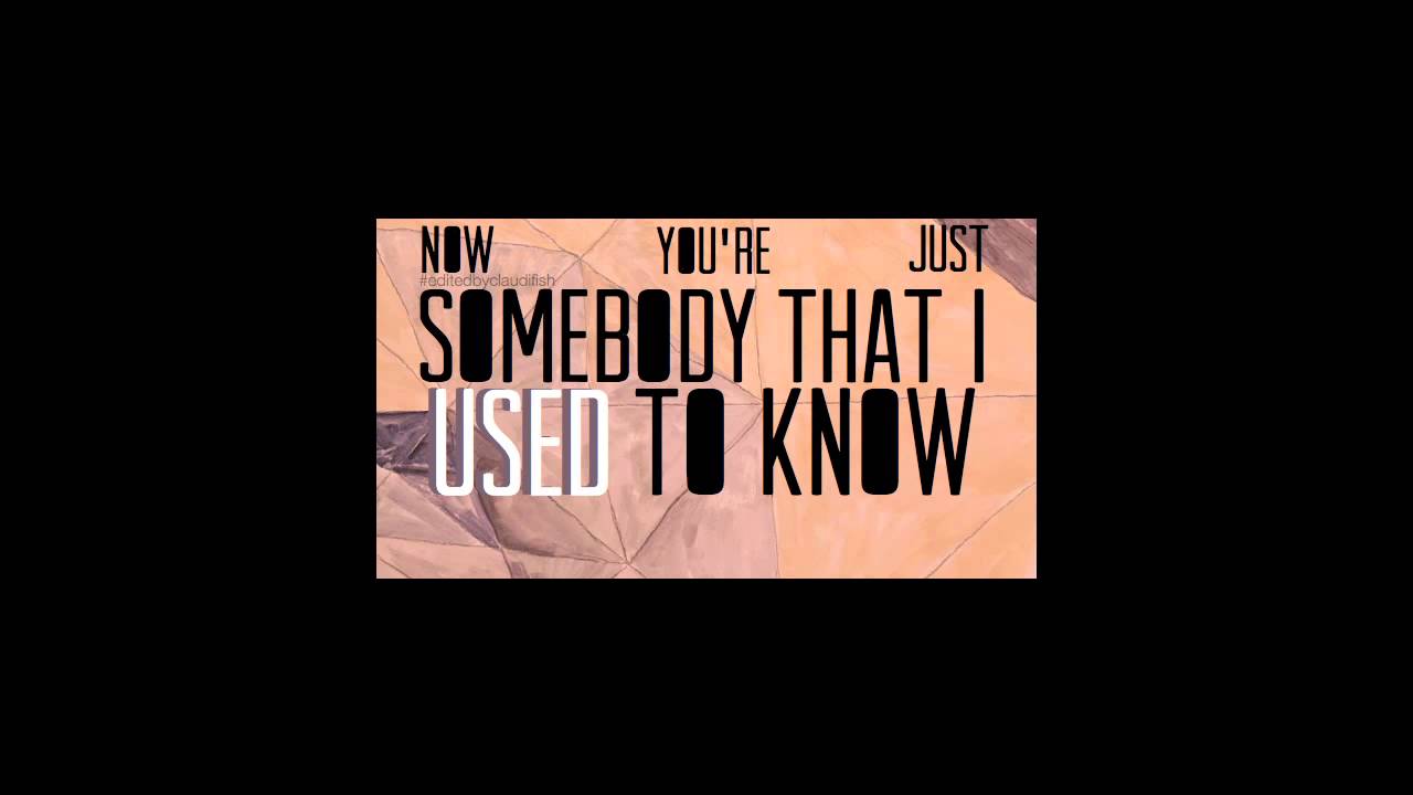 Cayton Been - Somebody That I Used To Know (Matthias Harris Accapella, Bootleg)