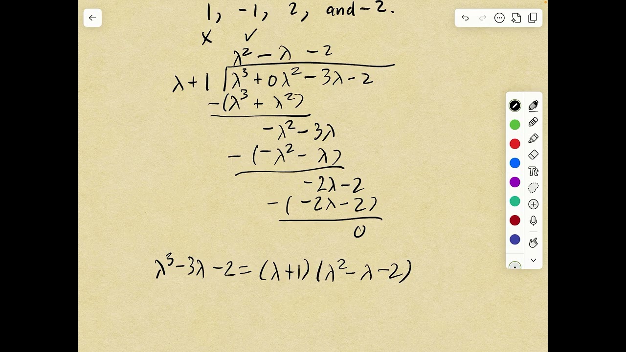3 by 3 eigenvalues and eigenvectors example