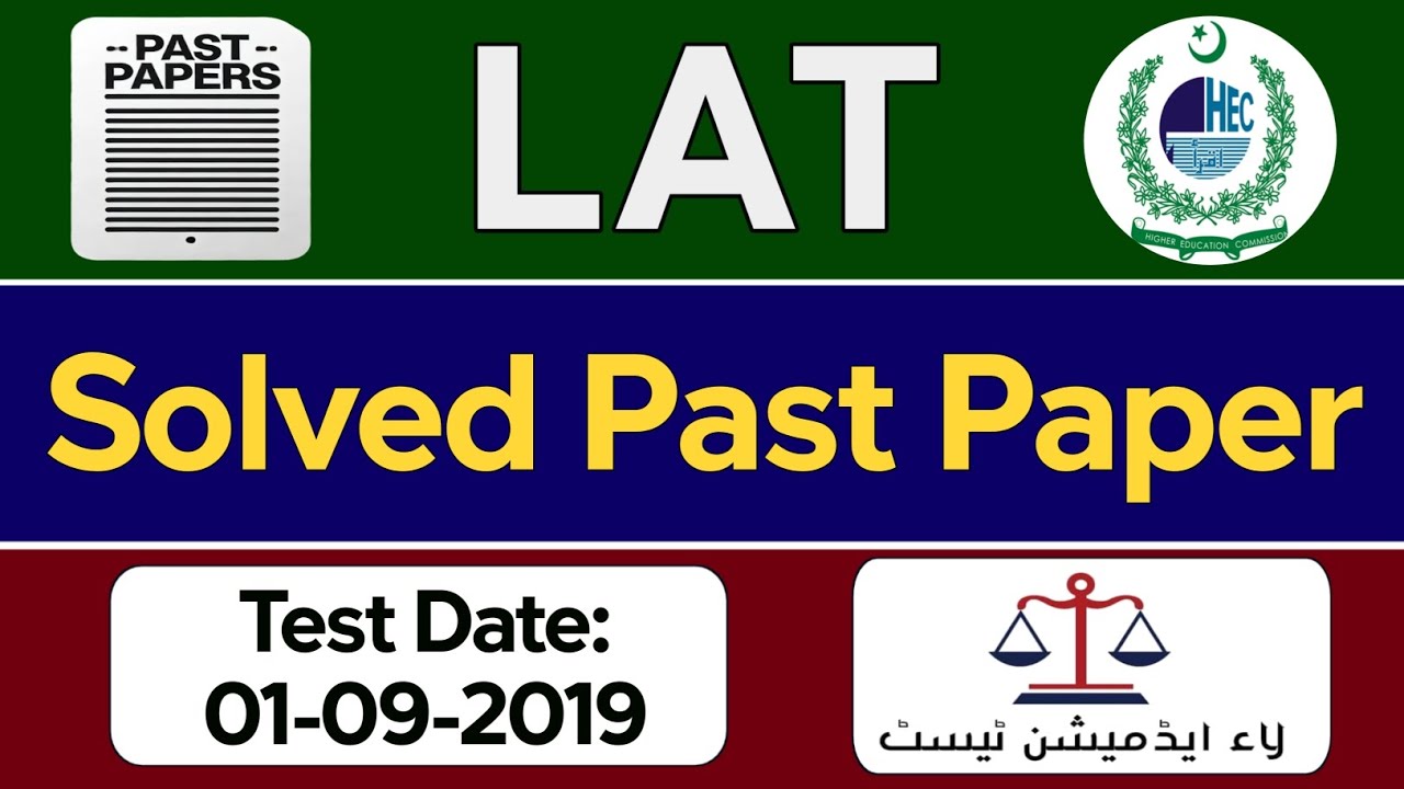LAT Complete solved Paper 01 September 2019 | Law Admission Test 2025 Preparation | Lat  past papers