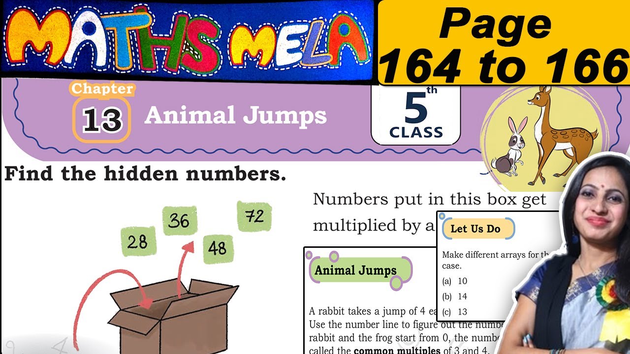 Class 5 Maths Mela Book Solutions | Chapter 13 Animal jumps | Page 164 to 166 Solutions