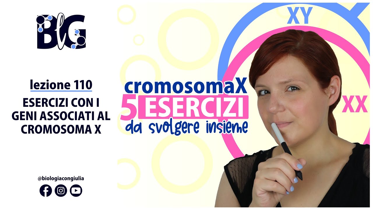 ESERCIZI con i GENI ASSOCIATI al CROMOSOMA X