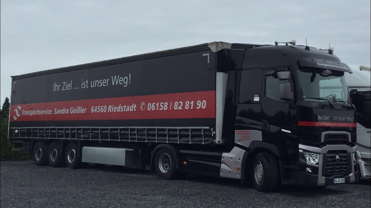 Truck driving sound Renault T520 (Magnum)jake brake... city driving very relaxed...nice ride;)