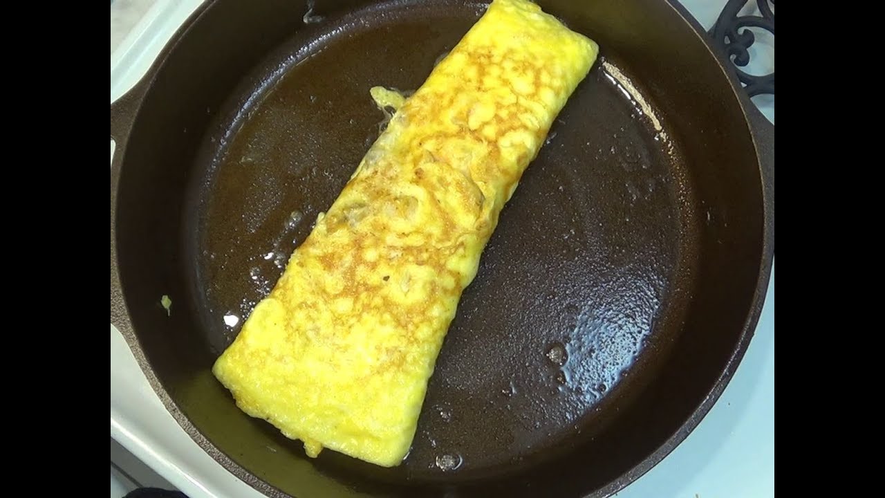 Easy Omelette in a Cast Iron Skillet