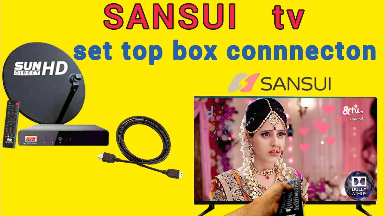 sansui tv setup box connnecton