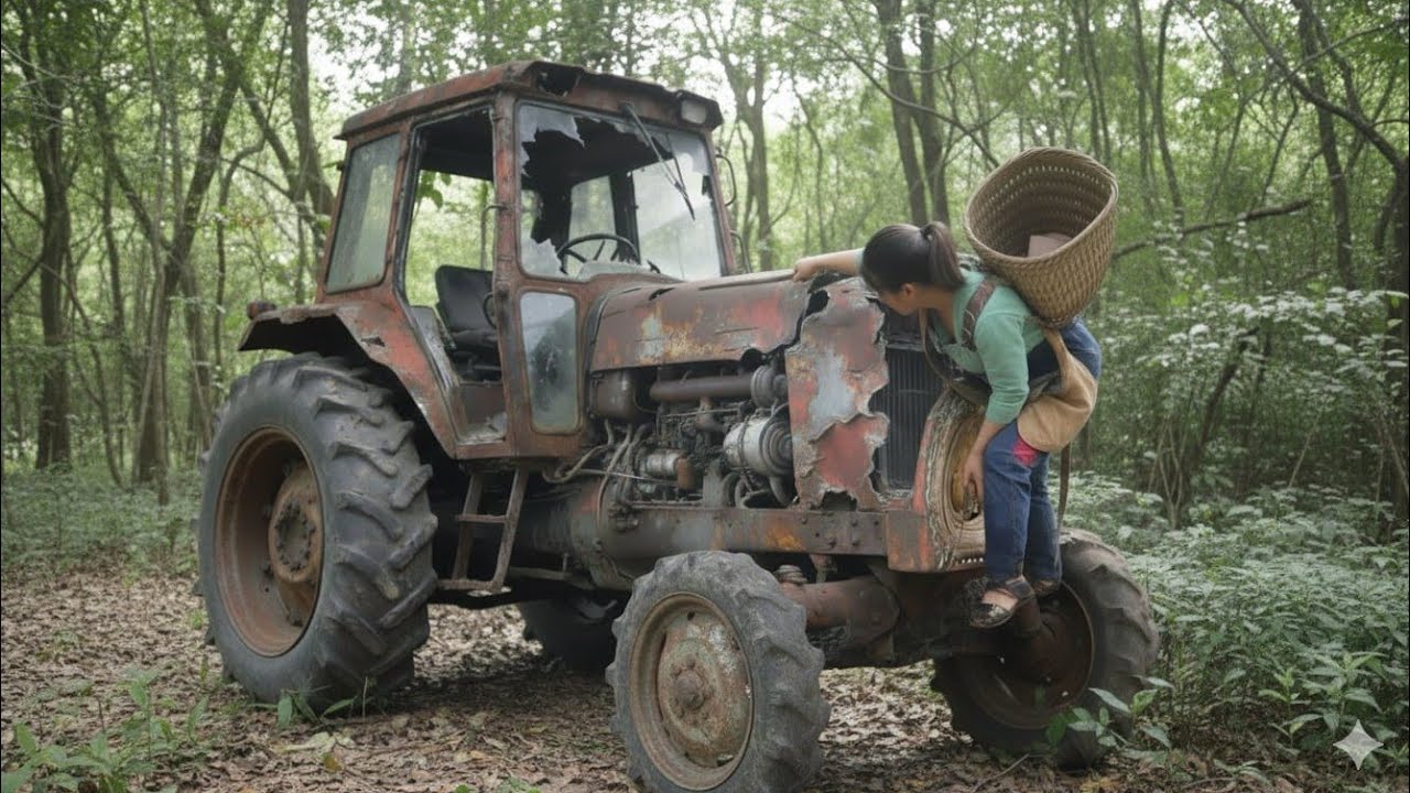 She Took a 20 Year Old Abandoned Tractor and Made It RUN AGAIN