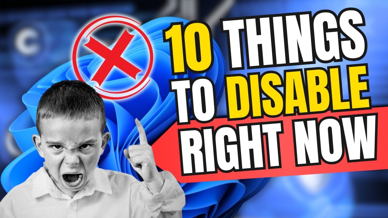 10 THINGS you Should DISABLE in Windows 11 Right NOW (2025)