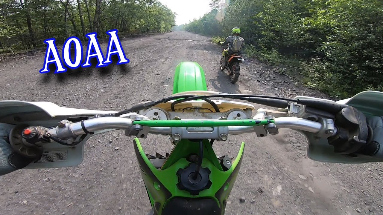 Hitting the AOAA park with the 2 strokes! KTM 300xcw - Kawasaki KX250