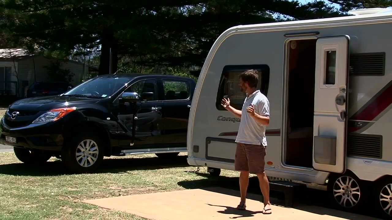 Mazda BT50 and Swift Conqueror 645 caravan tow test
