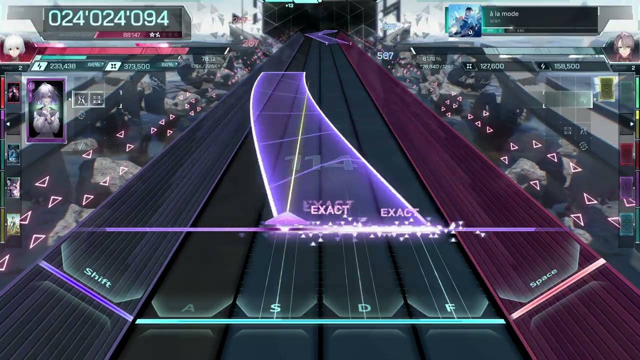 In Falsus Demo Gameplay: Aran a la mode diff evo 5 clear