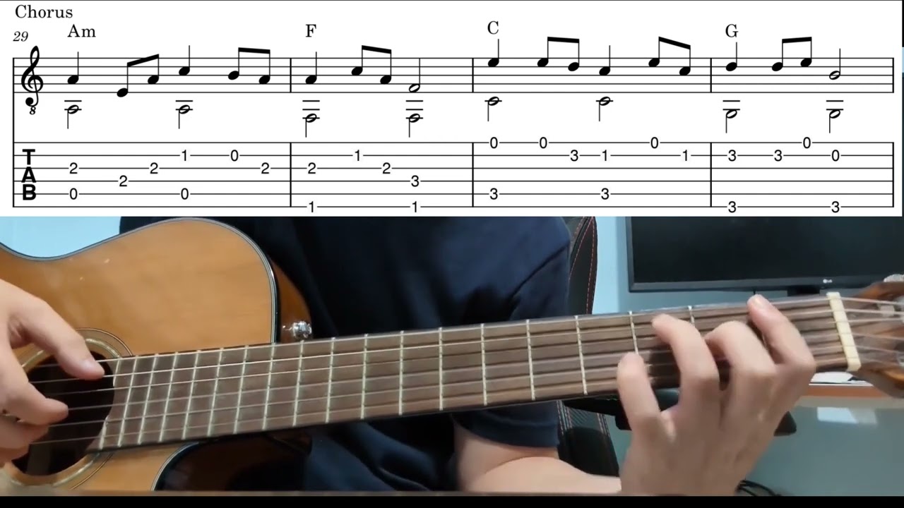 The Spectre (Alan Walker) - Easy Fingerstyle Guitar Playthrough Tutorial Lesson With Tabs