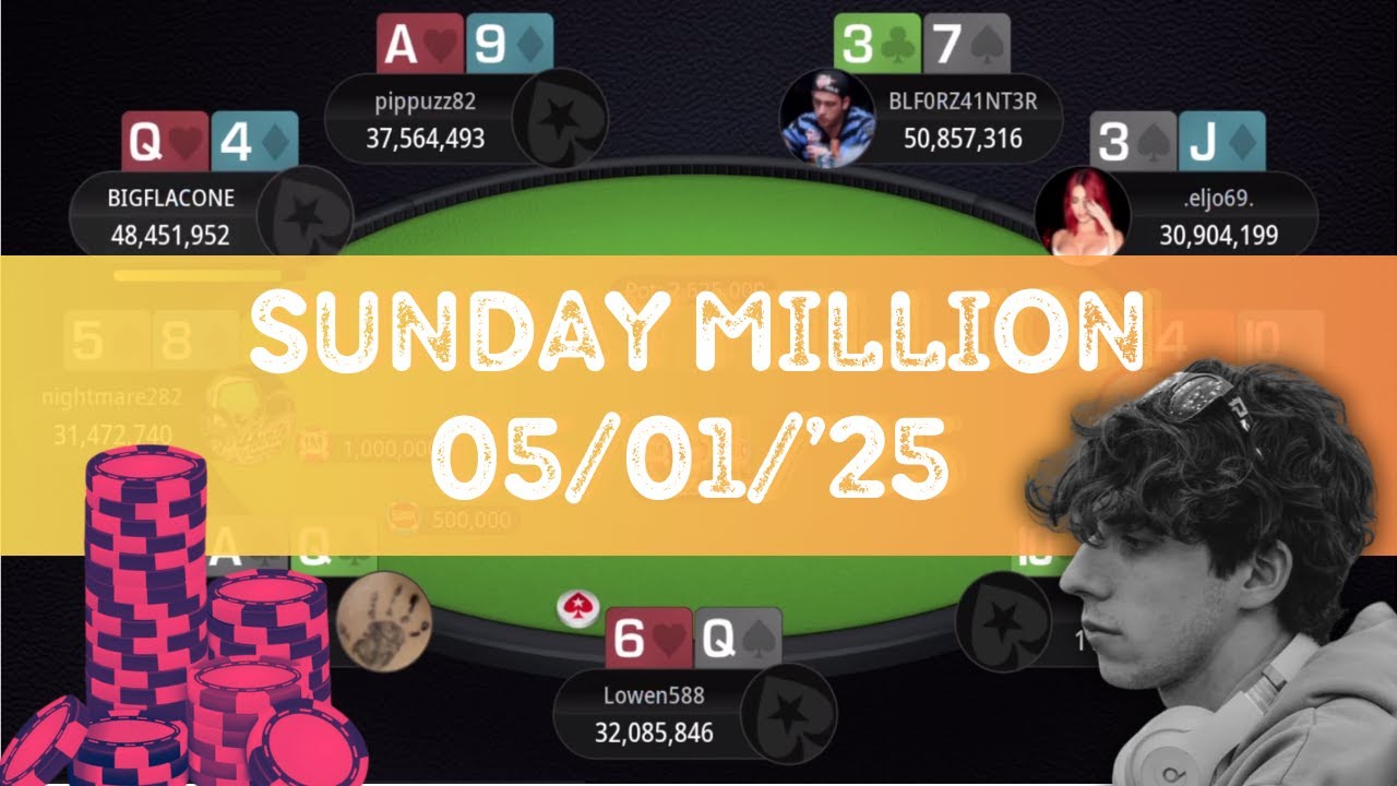 🇮🇹 €250 Sunday Million Mystery Bounty 05/01/25 BLF0RZ4INT3R | BIGFLACONE - Final Table Replay