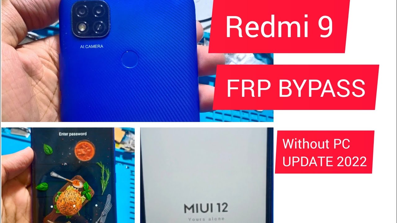 Redmi 9 Frp Bypass | Redmi 9 ( M2004J19C) Google Account Remove MlUl 12 Without pC 2022 Step By Step