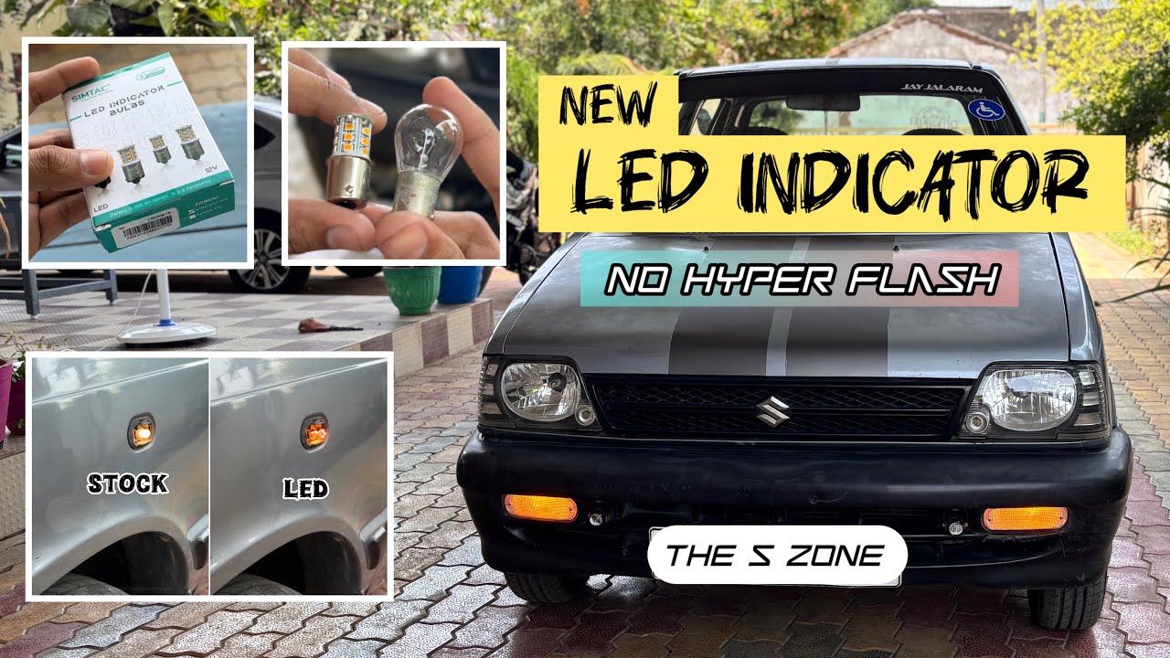 MARUTI 800 LED INDICATOR INSTALL | SIMTAC LED INDICATOR | THE S ZONE | MARUTI 800
