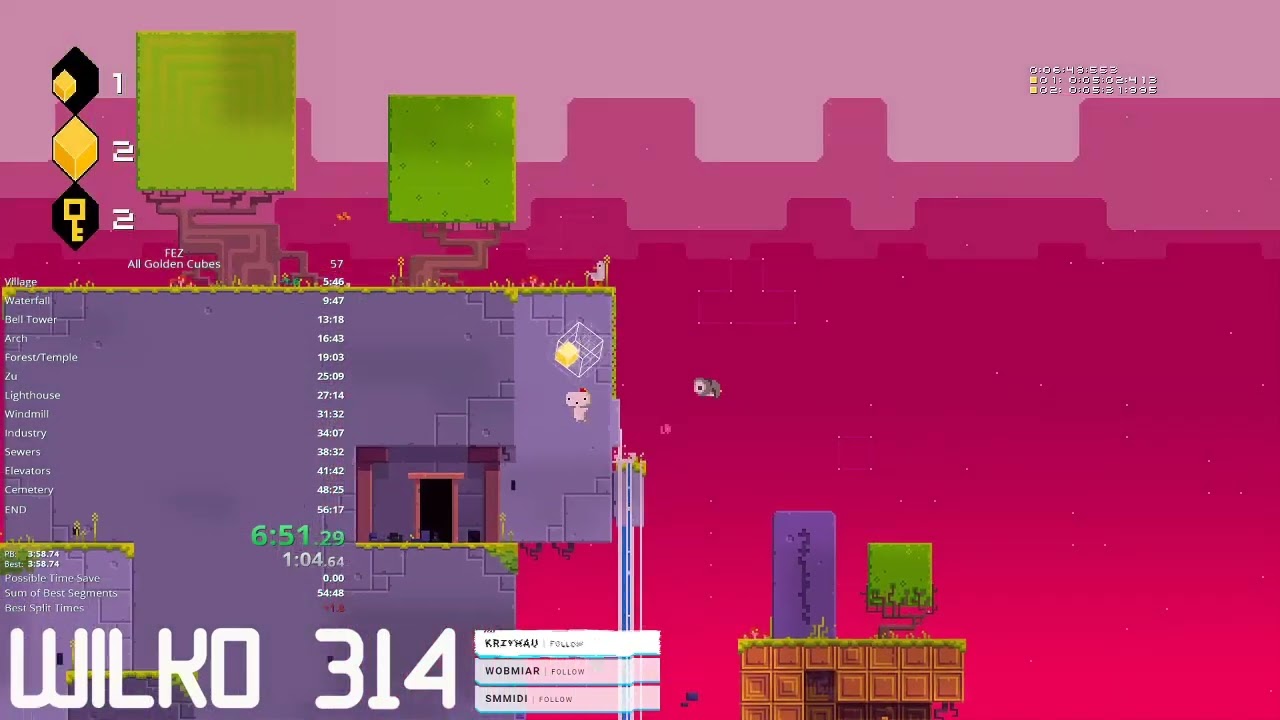 FEZ - All Golden Cubes in 55:44 (WR)