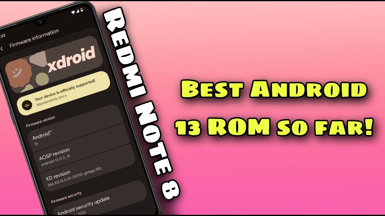 Xdroid Android 13 ROM for Redmi Note 8 - Detailed Review - Xiaomi