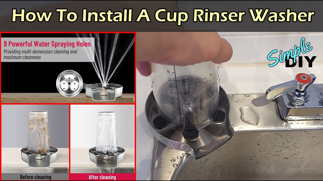 How To Install A Cup Rinser Washer