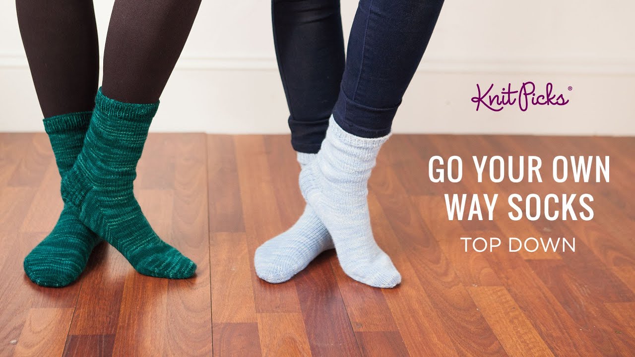 Go Your Own Way Socks Top Down - Full Knitting Class