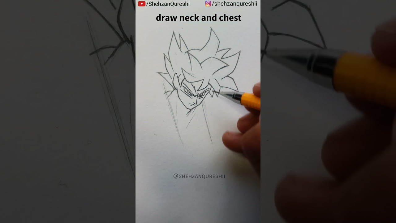 How to Draw Goku Ultra Instinct From Manga