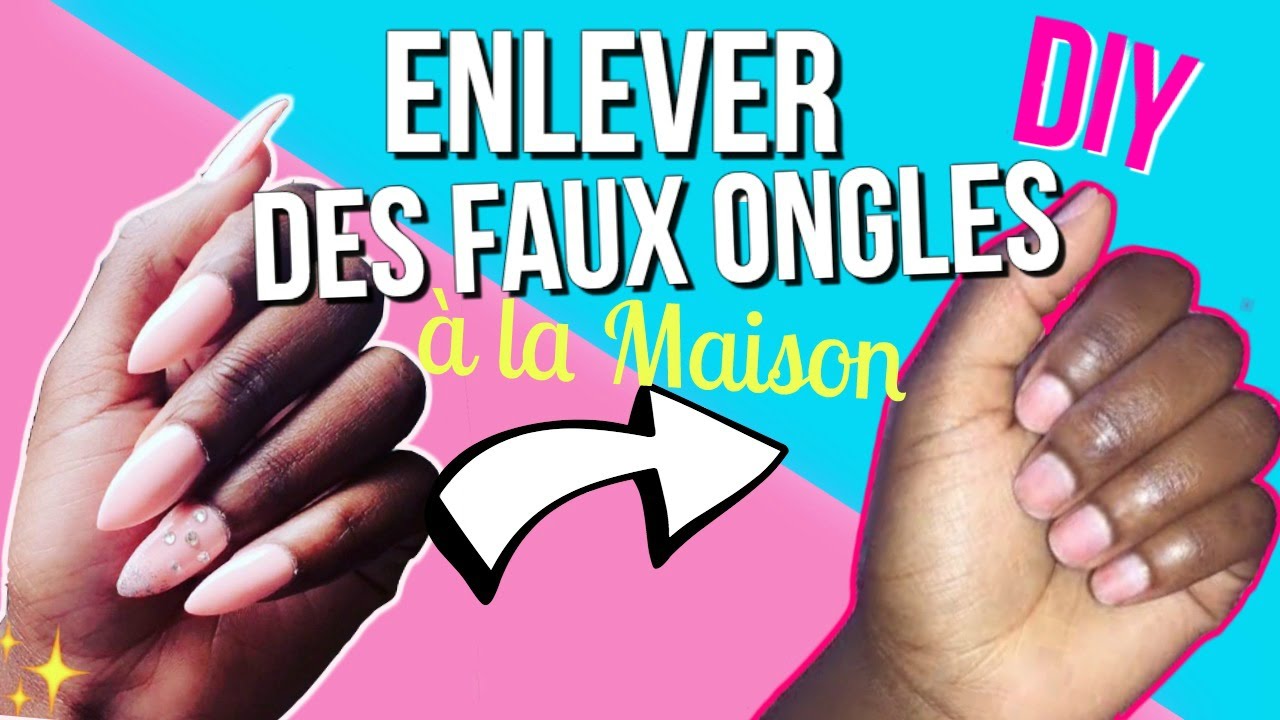 Comment retirer FACILEMENT les capsules ET la colle  des faux ongles à la maison !