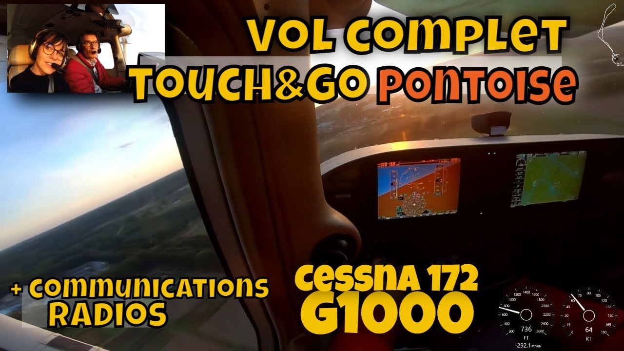Saint-Cyr - Pontoise - Saint-Cyr en Cessna C172 SP G1000 et baptême de Marie
