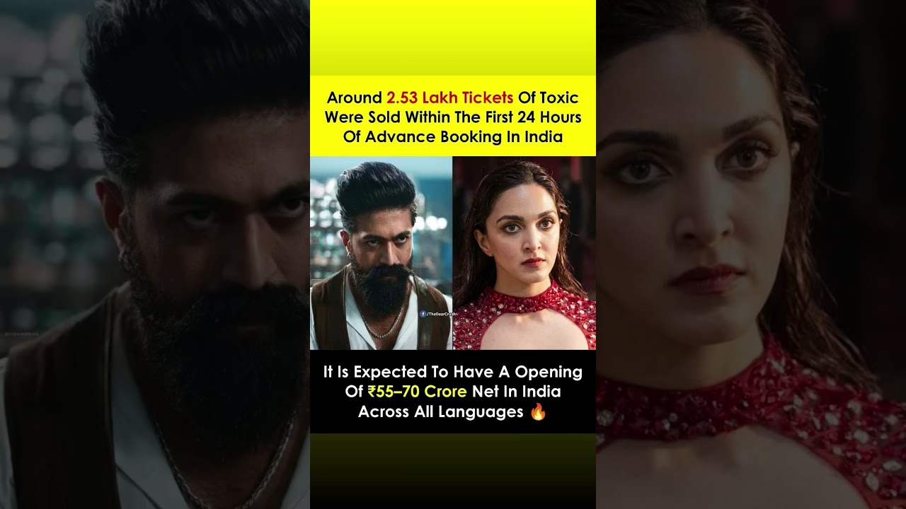 Fairytale for Adults 🥵Yash&rsquo;s Toxic: A Fairy Tale for Grown-Ups is showing strong pre-release l