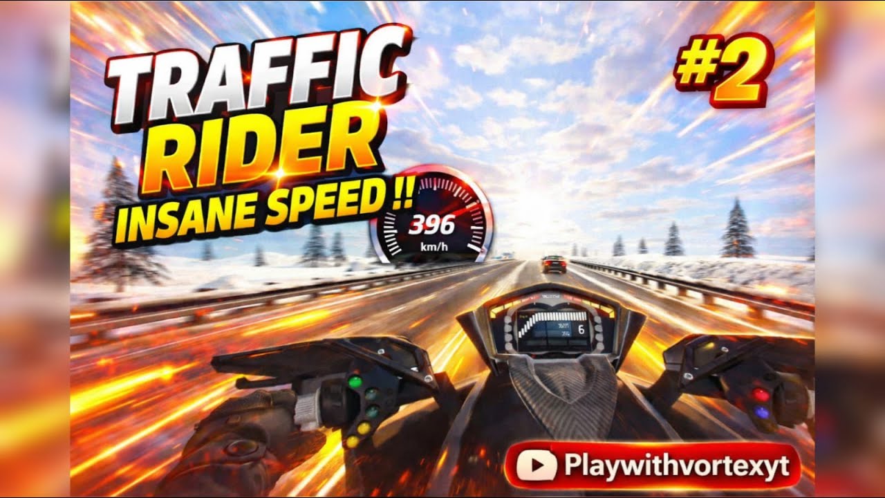 Traffic Rider - EP02 (HIGH SCORE & WHEELIE in WINTER🤯🔥) GAMEPLAY!